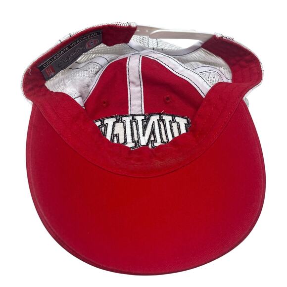 UNLV Runnin' Rebels Snapback Hat Red White Collegiate Headwear Trucker Hey Reb - Picture 4 of 13
